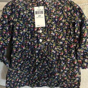 Polo by Ralph Lauren Floral Kids Dress - Blue and Pink